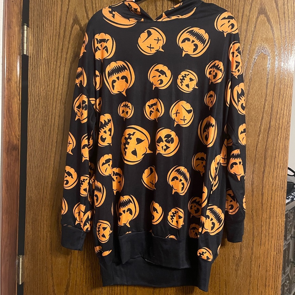 Halloween Pumpkin Face Hoodie